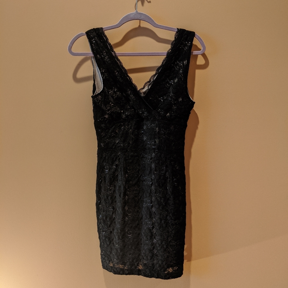 Black lace dress